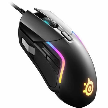 Mouse SteelSeries Rival 5 Schwarz Gaming LED-Lichter Mit Kabel