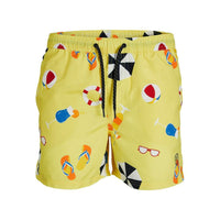 Costume da Bagno Uomo Jack & Jones  BIG PRINTS 12227754 Giallo