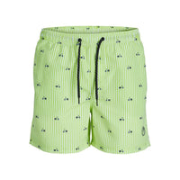 Costume da Bagno Uomo PSTFIJI JJSWIM MINI STRIPE LY  Jack & Jones 12227350 Verde