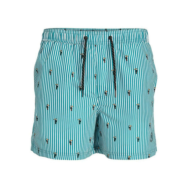 Costume da Bagno Uomo PSTFIJI JJSWIM MINI STRIPE LY  Jack & Jones 12227350 Verde