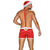 Costume Mr Claus Obsessive Rosso