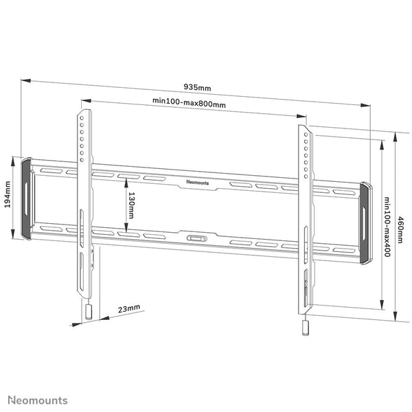 TV Halterung Neomounts WL30-550BL18 43" 70 Kg