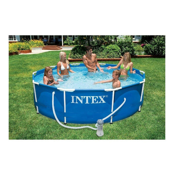 Schwimmbad Abnehmbar Intex 28202GN Blau 4485 L 305 x 76 x 305 cm