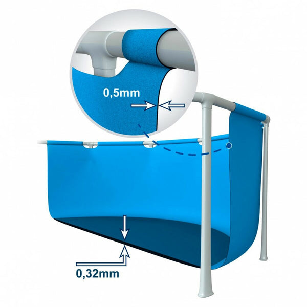 Schwimmbad Abnehmbar Intex 366 x 76 x 366 cm