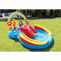 Piscina Gonfiabile per Bambini Intex   Parco giochi Arcobaleno 297 x 135 x 193 cm 381 L