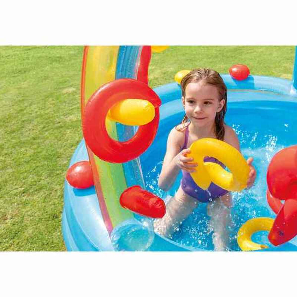 Piscina Gonfiabile per Bambini Intex   Parco giochi Arcobaleno 297 x 135 x 193 cm 381 L