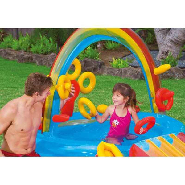 Piscina Gonfiabile per Bambini Intex   Parco giochi Arcobaleno 297 x 135 x 193 cm 381 L