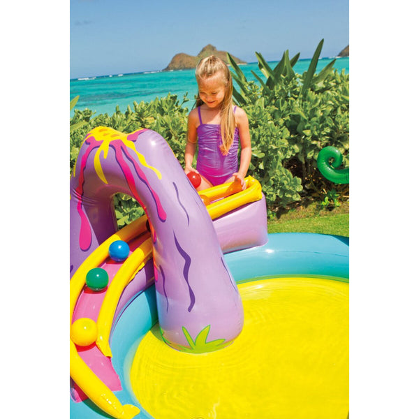 Piscina Gonfiabile per Bambini Intex   Dinosauri Parco giochi 302 x 112 x 229 cm 280 L