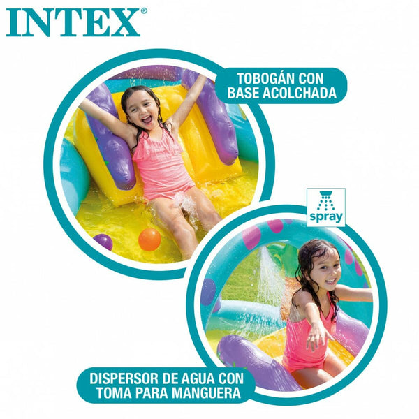 Piscina Gonfiabile per Bambini Intex   Dinosauri Parco giochi 302 x 112 x 229 cm 280 L