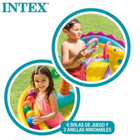 Piscina Gonfiabile per Bambini Intex   Dinosauri Parco giochi 302 x 112 x 229 cm 280 L