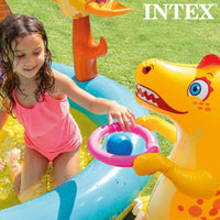 Piscina Gonfiabile per Bambini Intex   Dinosauri Parco giochi 302 x 112 x 229 cm 280 L