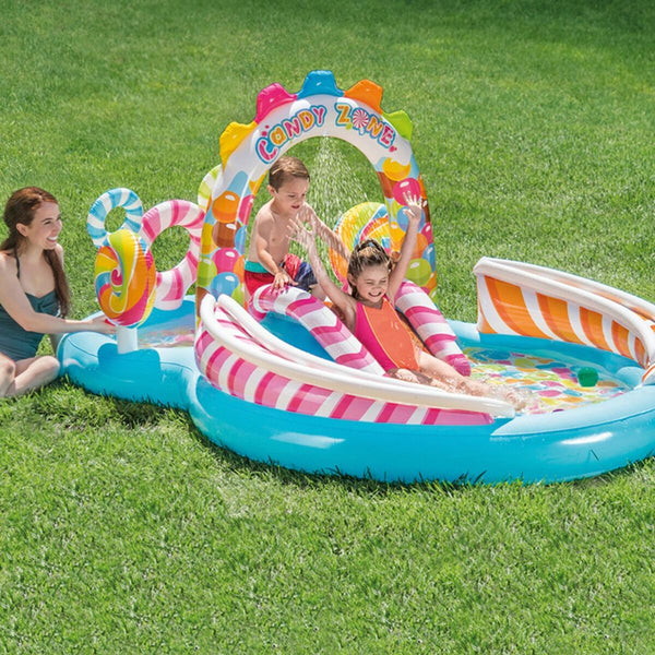 Piscina Gonfiabile per Bambini Intex Candy Zone Parco giochi 374 L 295 x 130 x 191 cm