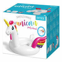 Isola Gonfiabile Intex Party Unicorno 302 x 429 x 152 cm