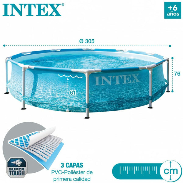 Schwimmbad Abnehmbar Intex 305 x 76 x 305 cm