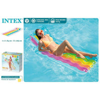 Materassino Gonfiabile Intex Trasparente Arcobaleno PVC (203 x 84 cm)