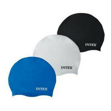 Cuffia da Nuoto Intex 55991 Silicone Nero Azzurro Bianco + 8 Anni