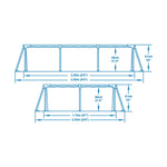 Piscina Smontabile Bestway Steel Pro 56403b (259 x 170 x 61 cm)