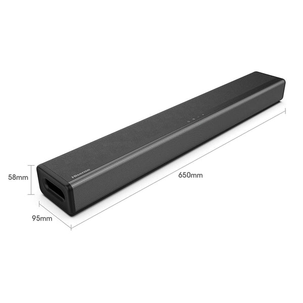 Soundbar Hisense HS214 2.1 108 W Schwarz Grau Kein