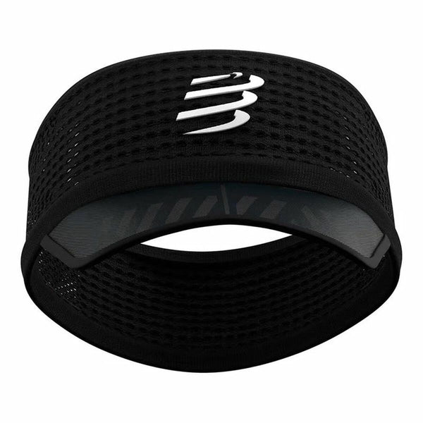 Visiera Compressport Spiderweb Headband On/Off Nero