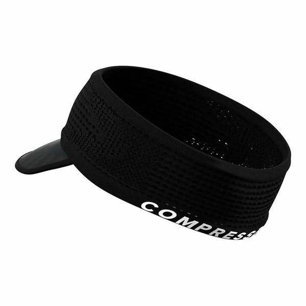 Visiera Compressport Spiderweb Headband On/Off Nero