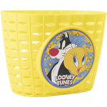 Cestino per Bicicletta per Bambini Looney Tunes CZ10960 Giallo