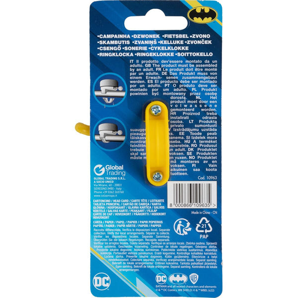 Campanello per Biciclette per Bambini Batman CZ10963 Nero/Giallo