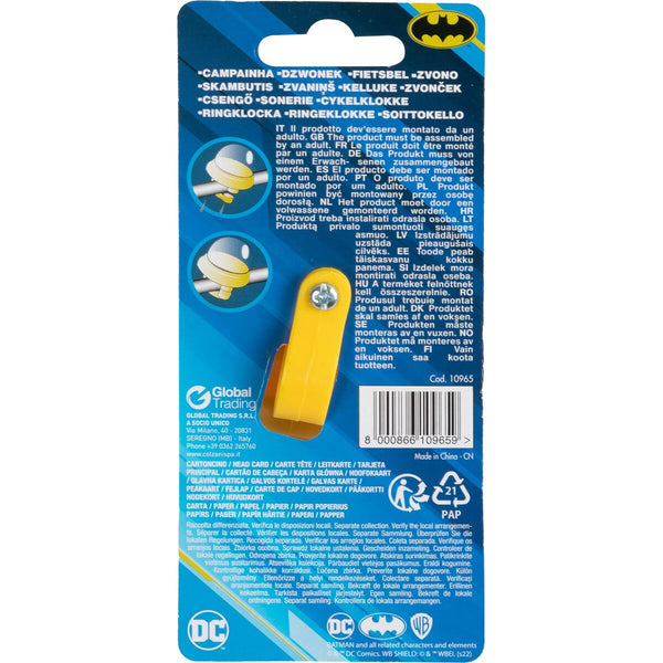 Campanello per Biciclette per Bambini Batman CZ10965 Giallo