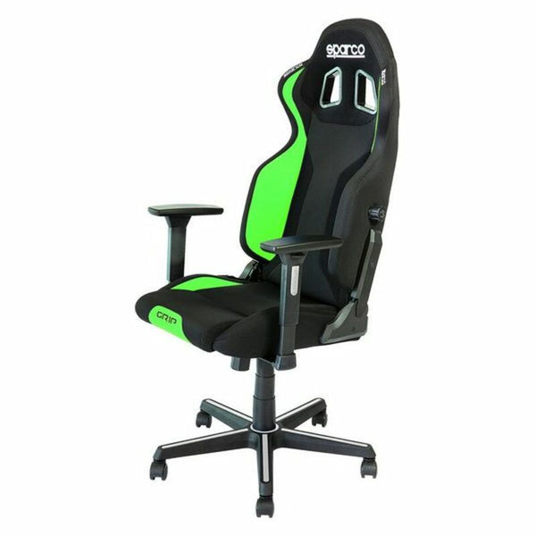 Sedia Gaming Sparco S00989NRVF Grip 150º Nero/Verde