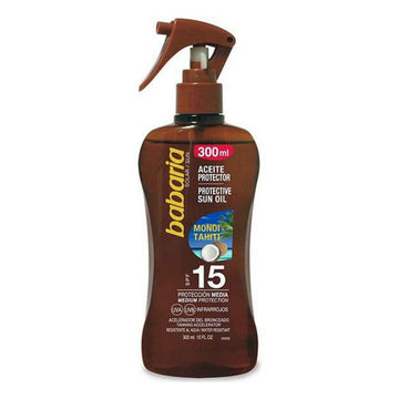 Olio Protettivo Monoi Tahiti Babaria SPF 15 (300 ml) (300 ml)