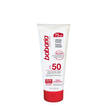 Crema Viso ADN BB Cream Babaria Solar Adn Bb SPF 50 (75 ml) 75 ml Spf 50