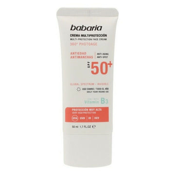 Crema Antimacchie Solari Multi-Protection Babaria Spf 50+ (50 ml)