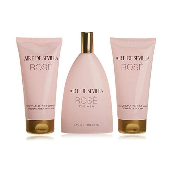 Set mit Damenparfüm Rosè Aire Sevilla (3 pcs) (3 pcs)