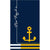 Telo da Mare Secaneta Navy Ancora Jacquard 100 x 170 cm