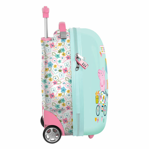 Trolley da Cabina Peppa Pig Cosy Corner Azzurro Chiaro 16'' (28 x 43 x 23 cm)