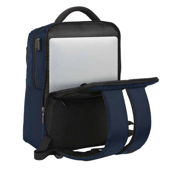 Zaino per Portatile Safta Business 15,6'' Blu scuro (31 x 44 x 13 cm)