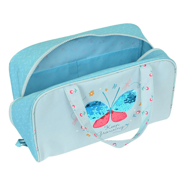 Necessaire per la Scuola BlackFit8 Keep Growing Azzurro Chiaro (31 x 14 x 19 cm)