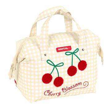 Necessaire per la Scuola Safta Cherry Beige (26.5 x 17.5 x 12.5 cm)