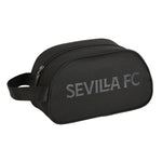 Kulturbeutel für die Schule Sevilla Fútbol Club Teen Schwarz (26 x 15 x 12 cm)