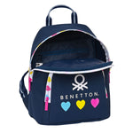 Zaino Casual Benetton Love Blu Marino 13 L