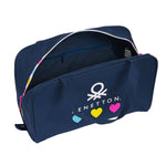 Necessaire per la Scuola Benetton Love Blu Marino (31 x 14 x 19 cm)