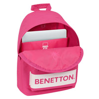 Zaino per Portatile Benetton  benetton  Fucsia (31 x 41 x 16 cm)