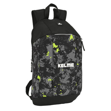 Zaino Casual Kelme Jungle Nero Grigio Lime 10 L