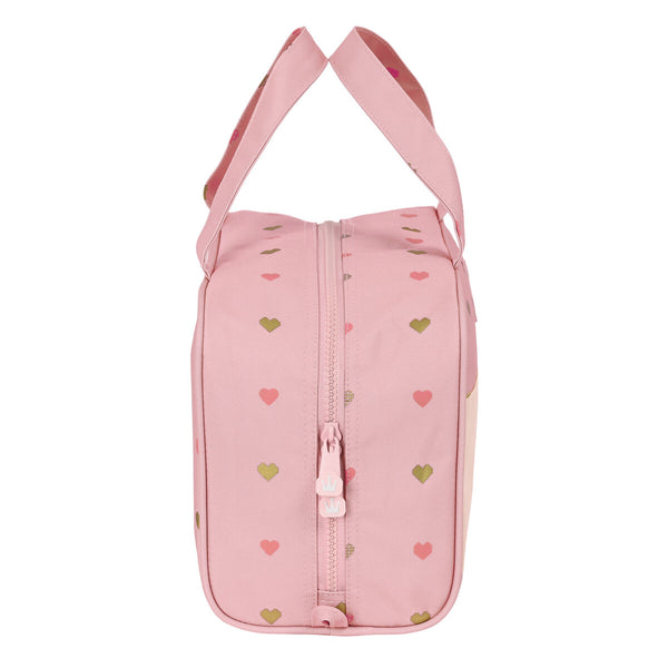 Necessaire per la Scuola Glow Lab Hearts Rosa (31 x 14 x 19 cm)