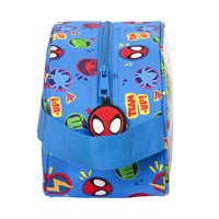 Necessaire per la Scuola Spiderman Team up Azzurro (26 x 15 x 12 cm)