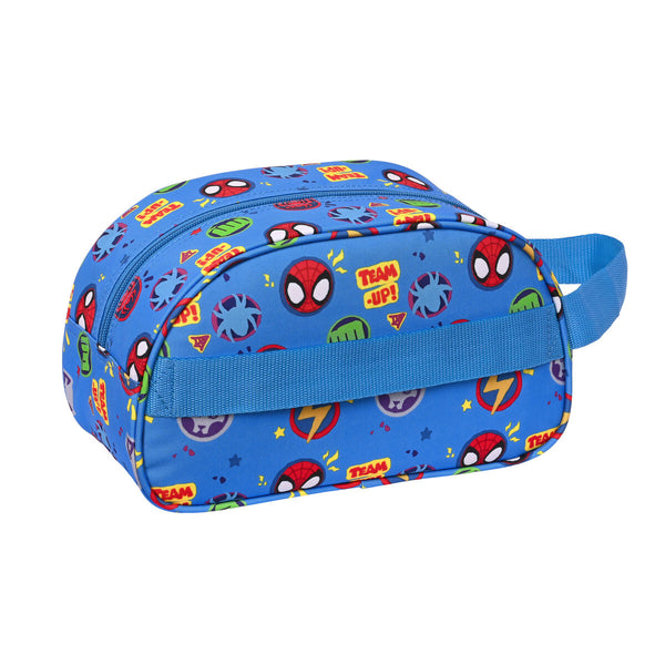 Necessaire per la Scuola Spiderman Team up Azzurro (26 x 15 x 12 cm)