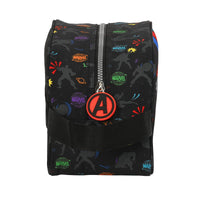 Necessaire per la Scuola The Avengers Super heroes Nero (26 x 15 x 12 cm)