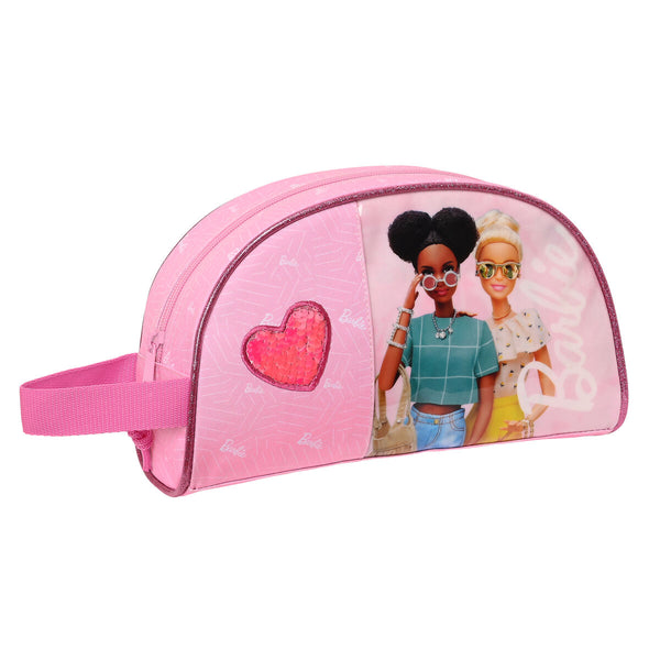 Necessaire per la Scuola Barbie Girl Rosa (26 x 16 x 9 cm)