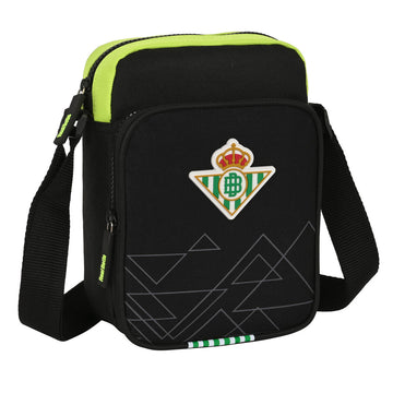 Borsa a Tracolla Real Betis Balompié 16 x 22 x 6 cm Nero Lime