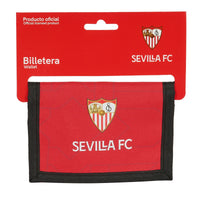 Portafogli Sevilla Fútbol Club Nero Rosso 12.5 x 9.5 x 1 cm