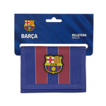 Portafogli F.C. Barcelona Rosso Blu Marino 12.5 x 9.5 x 1 cm